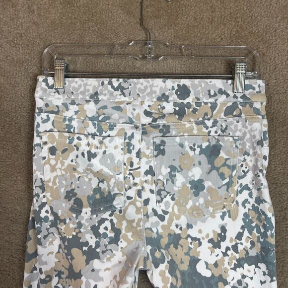 Spanx Jean-ish Leggings Womens Medium Multicolor Floral Print Soft Denim Pull On - Picture 12 of 13